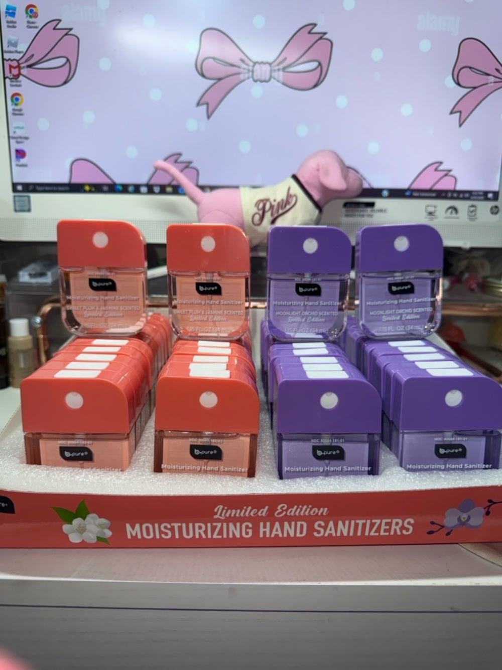 B Pure Limited Edition Hand Sanitizers Sweet Plum & Jasmine & Moonlight Orchid